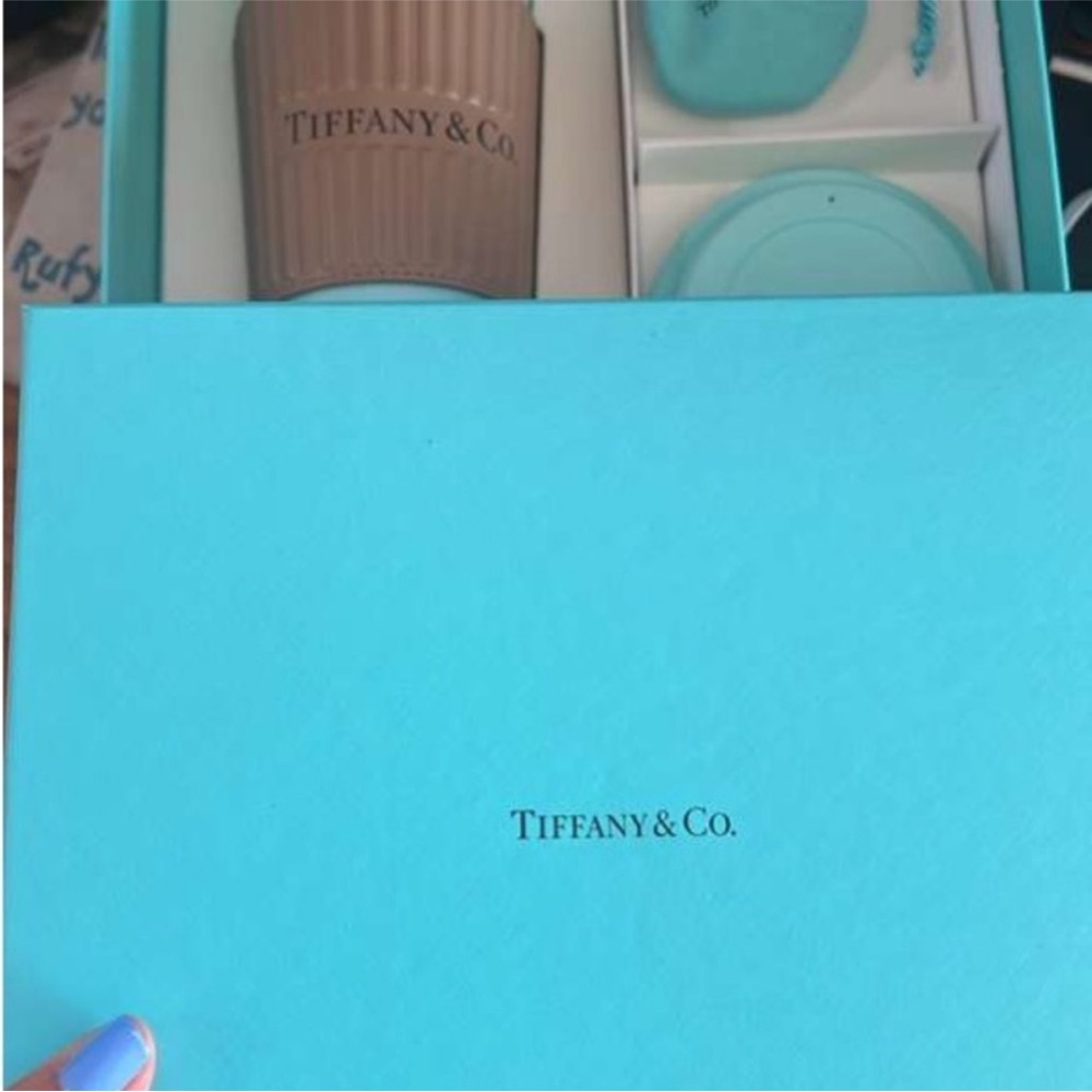 Tiffany & Co. Blue and Brown Travel Cup Set - Picture 7 of 9